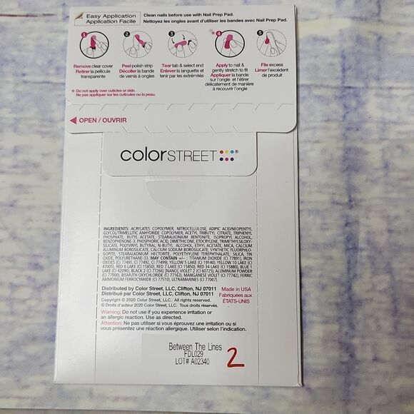 New and sealed Color Street Retired Between the Lines - Picture 2 of 3